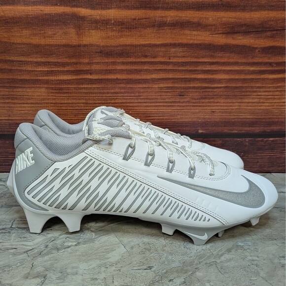 Nike Vapor Edge 360 VC Men\'s 9.5 White Silver Grey Football Cleats DO6294-100 main image 6